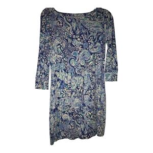 Lilly Pulitzer Blue and Green Paisley Dress